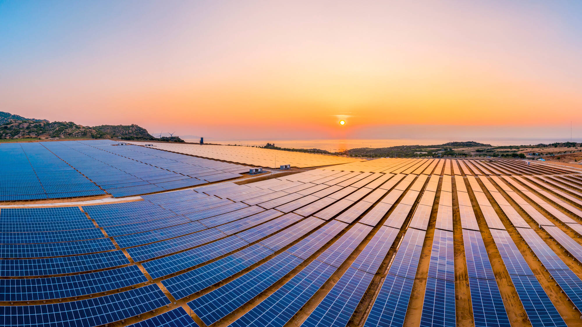 Centrale solaire de Ninh Thuận, au Vietnam.
