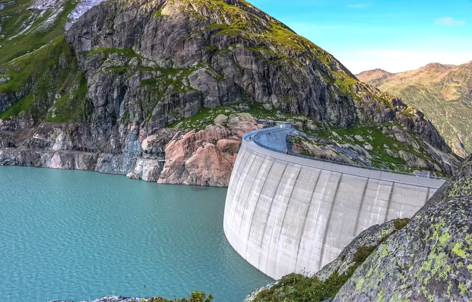 Barrage hydroélectrique de Vieux Emosson. 